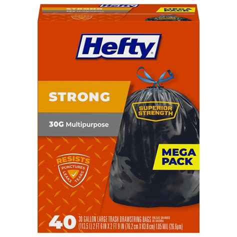 hefty trash bags commercial|hefty small drawstring trash bags.